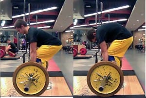 Lifter Rounding His Back on Deadlifts